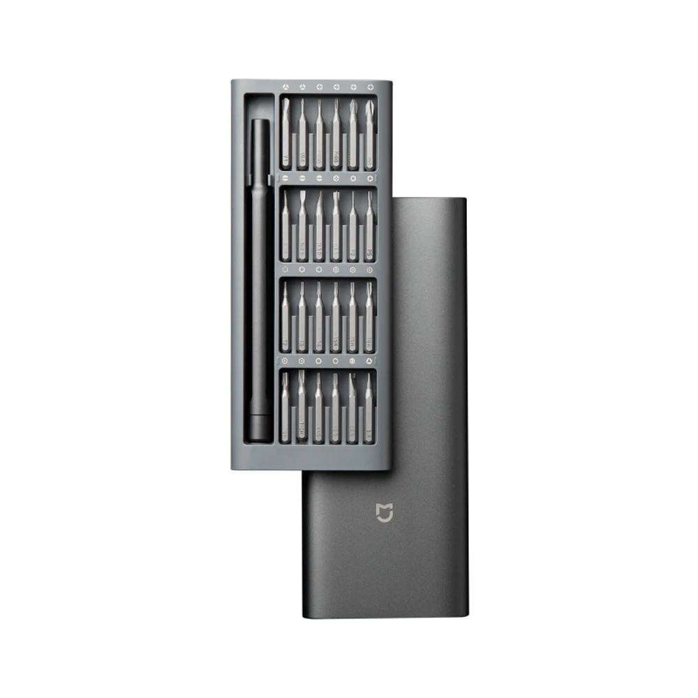 Xiaomi Mijia Screwdriver Daily Use Screw Kit 24 Precision Magnetic Bits Alluminum Box Screw Driver Xiaomi Smart Home Kit