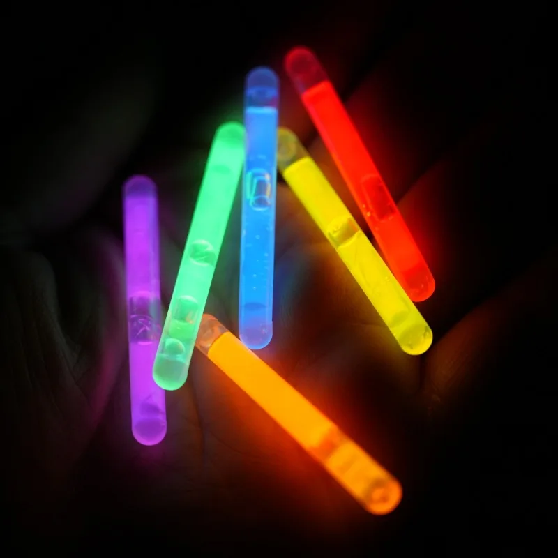 1.5-Inch Fluorescent Fish Float Factory Direct Supply Disposable Liquid Mini Glow Light Sticks Night Fishing Luminous Float