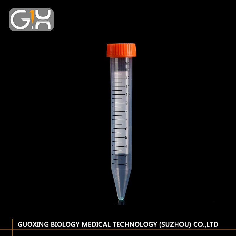 High quality Factory Price Conical Bottom 15 ml Plastic Centrifuge Tubes for Lab