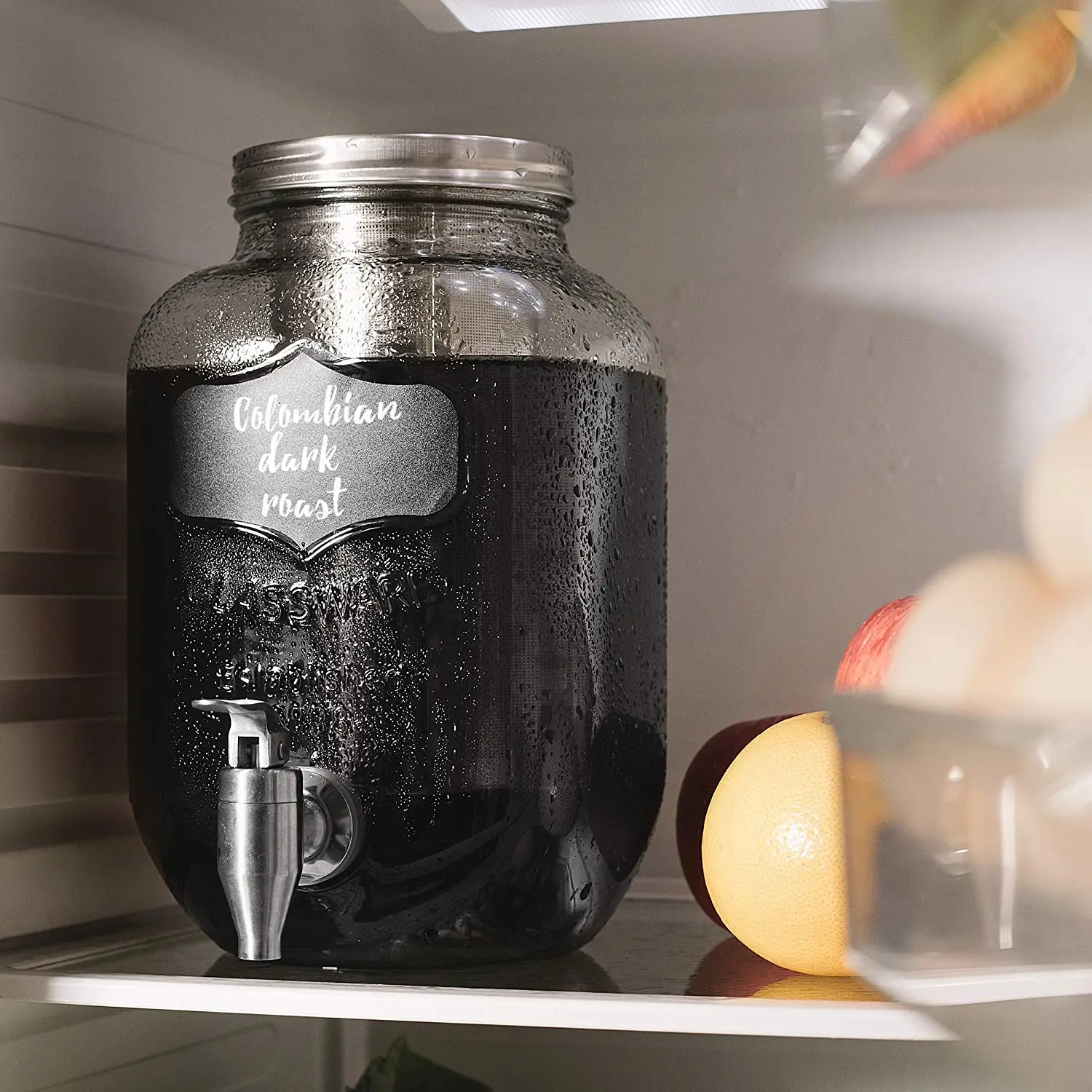 
2021 hot selling amazon reusable industrial 1 gallon 3.8L stocked ice drip cold brew coffee maker mason jar 