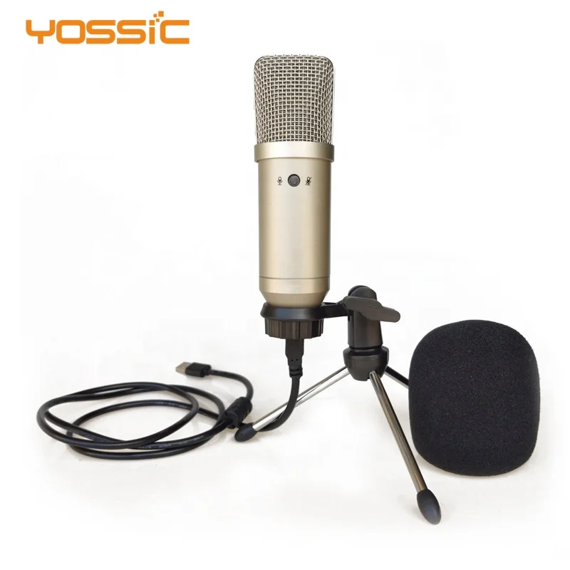 
BM750 usb microphone condenser microphone with a key mute function for podcasting 