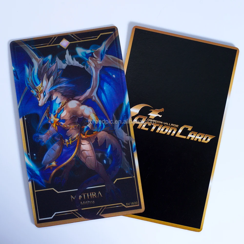 Pop Up Cards 3D Custom Lenticular 3D Playing Cards 3D Game Cards for Children