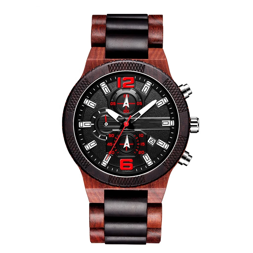 
Custom Your Own Logo Wrist Watch Bamboo Wooden Watch 