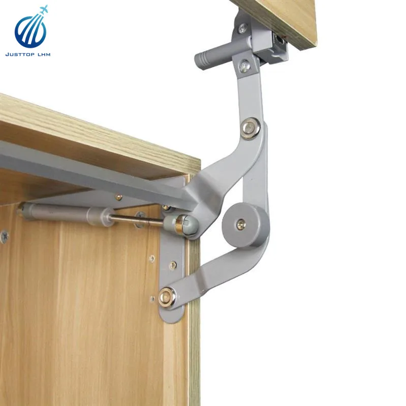 Cabinet hydraulic support rod on the door flap parallel cabinet door support