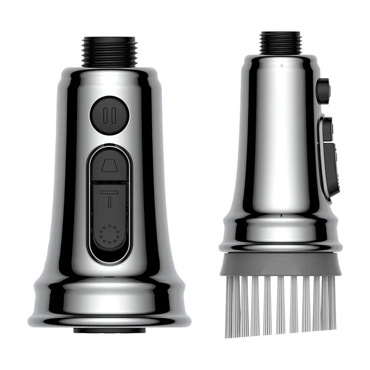 AK4 Kitchen Sink Faucet Spray Head Replacement Pull Out Spray Head With Brush 4 Modes Pull Down Faucet Spray Nozzle