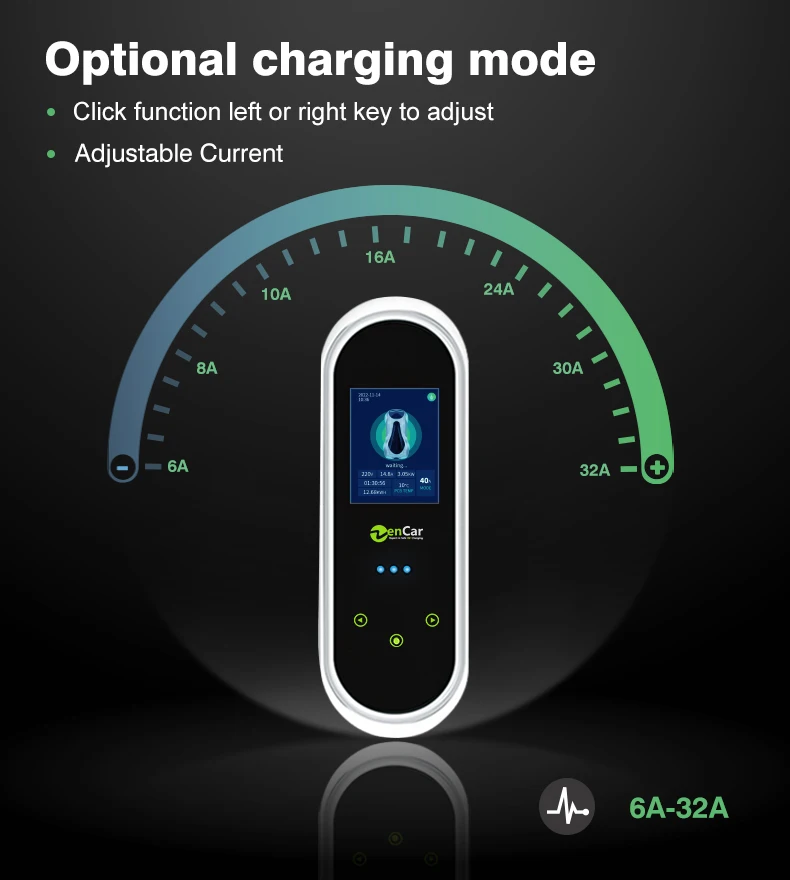 Зарядное устройство NACS EV 32A 7kW Уровень 2 быстрое автомобильное зарядное EVSE портативное универсальное с адаптерами
