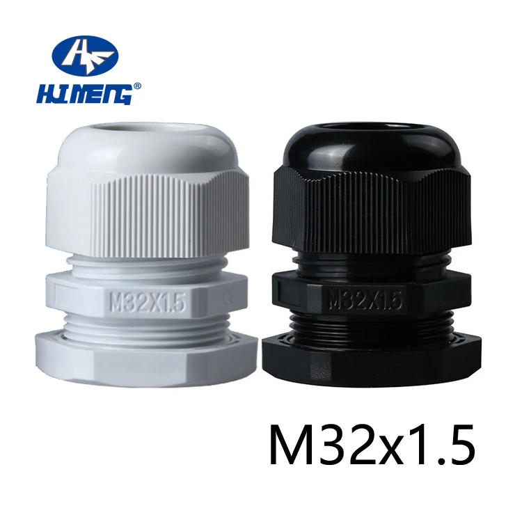 CE IP68 Watertight Metric Thread M32 Nylon Plastic Cable Gland
