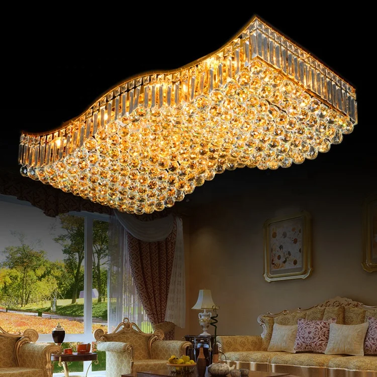 Fancy Wholesale Design Hotel Wedding Decoration Elegant Dining Room Housing Led Crystal Ceiling Light