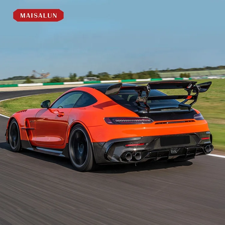 New Discount AMG GT B style full Body kit for Mercedes Benz Amg GT/GTC/GTS carbon fiber front rear bumper spoiler wing exhaust