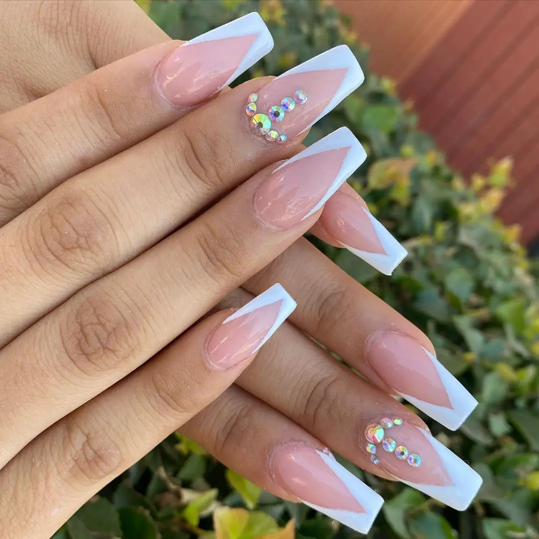 Nail Art Fashion ABS Coffin False Nails Custom Press On Long Artificial Nails