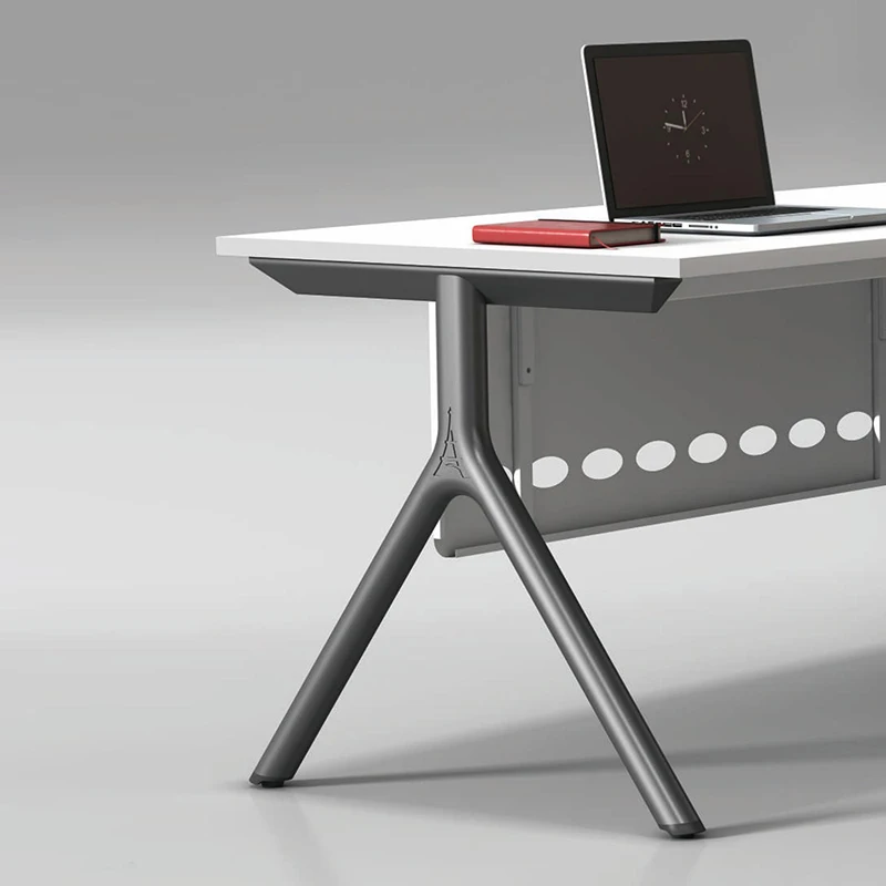 High-end  Customized Size Setaers Glass Conference Tables Office Furniture White Round Glass Meeting Coffee Table