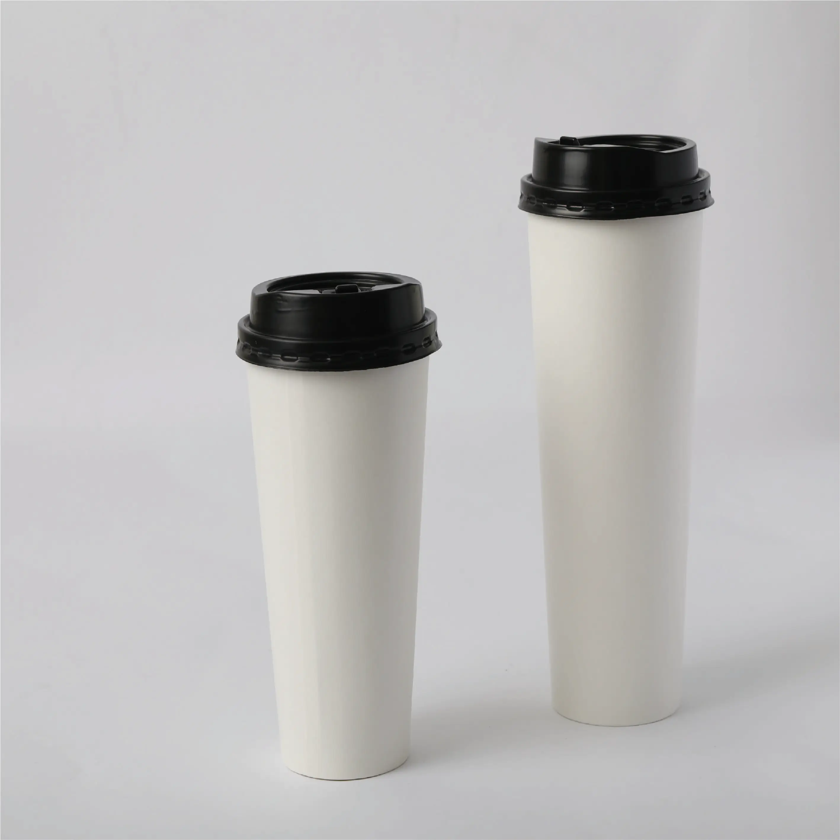 Flexo print wholesale custom logo ice cream paper cup white for 500 ml and 700 ml