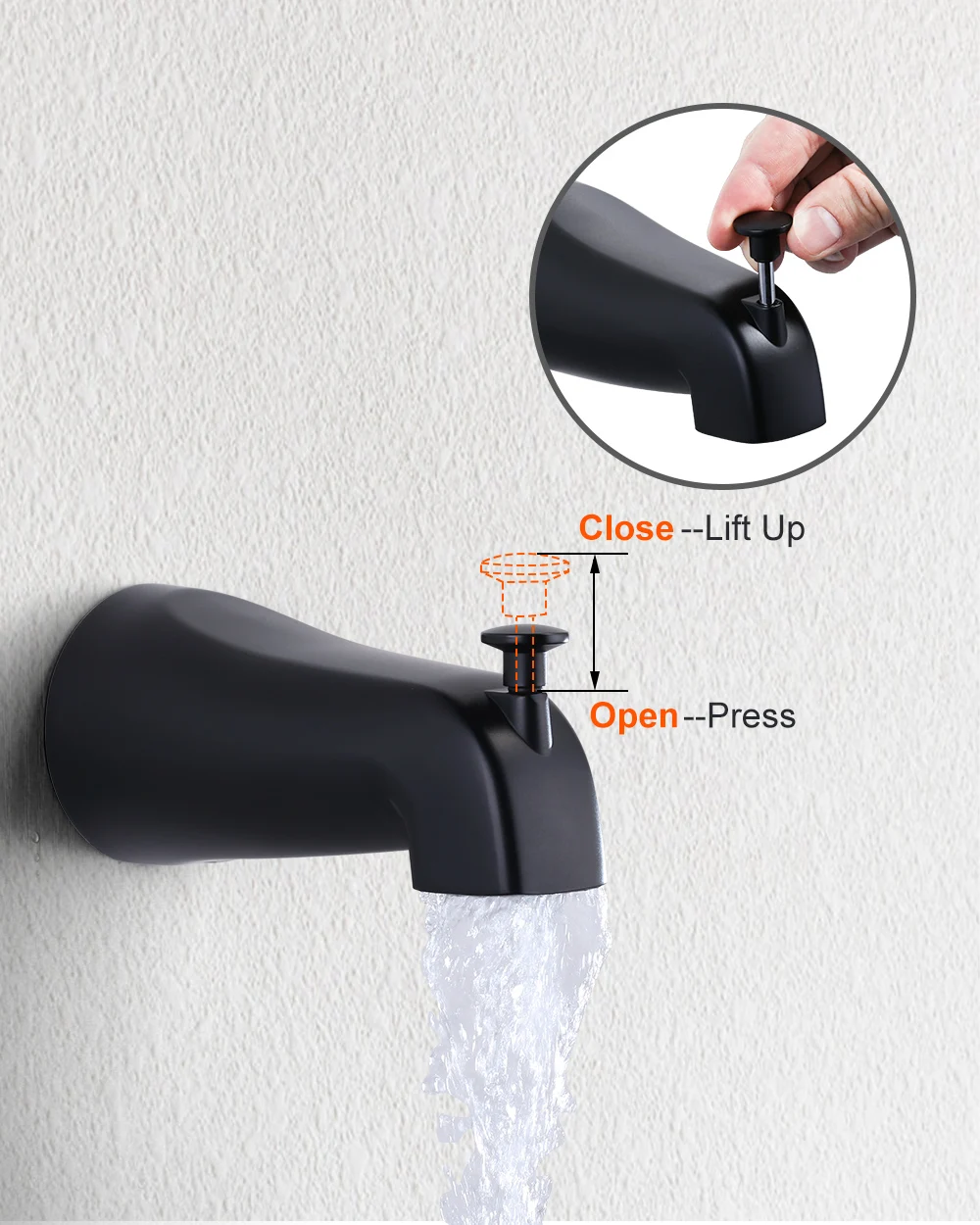 Concealed Installation Bath Shower Set with Pressure Balance Valve and Tub Spout Multi Function Rainfall Shower Faucet Set