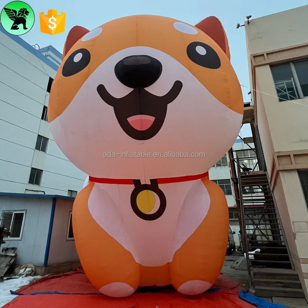 9m Festival Advertising Giant Inflatable Husky Customized Promotional Cartoon Inflatable Dog For Sale Decor A9619