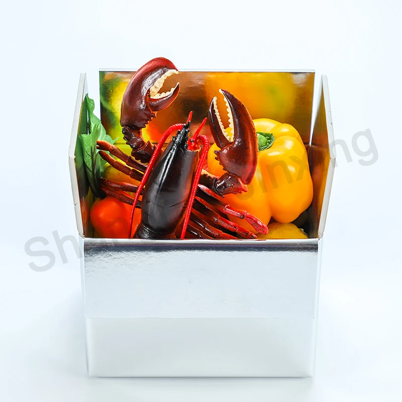 Foldable Frozen Food Packaging Ice Carton Boxes for Frozen Fish Shrimp