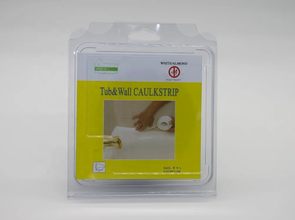 Waterproof Tape for kitchen & bathroom-flexible plastic strip with butyl adhesion backing,popular size 60mmx3.35m