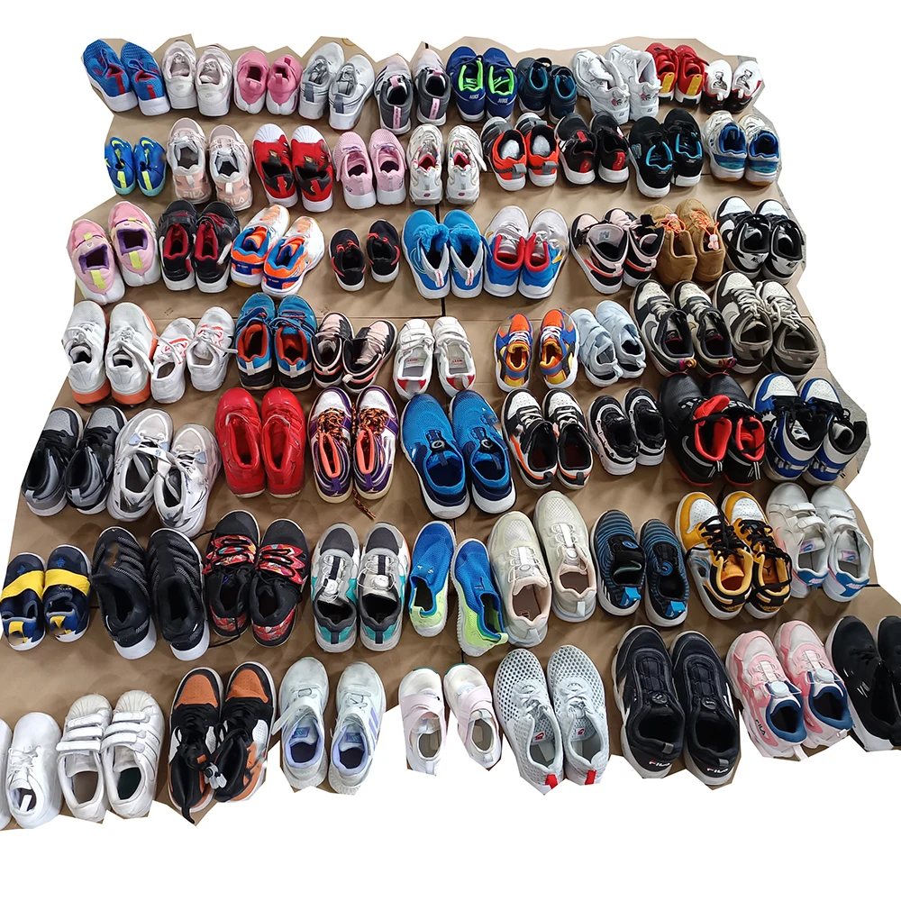 Unisex Second-Hand Sports Shoes for Children Kids Wholesale Height Increasing Casual International Brand Shoes