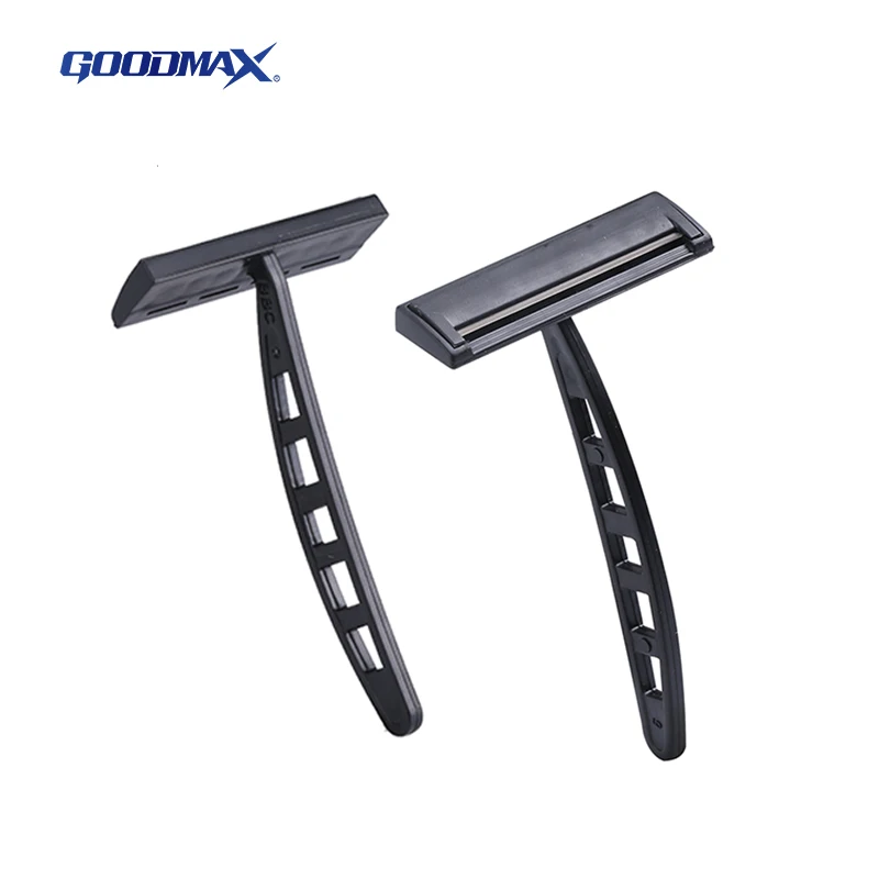 GOODMAX High Quality Single Razor Blade Disposable Black Men Shaving Razor