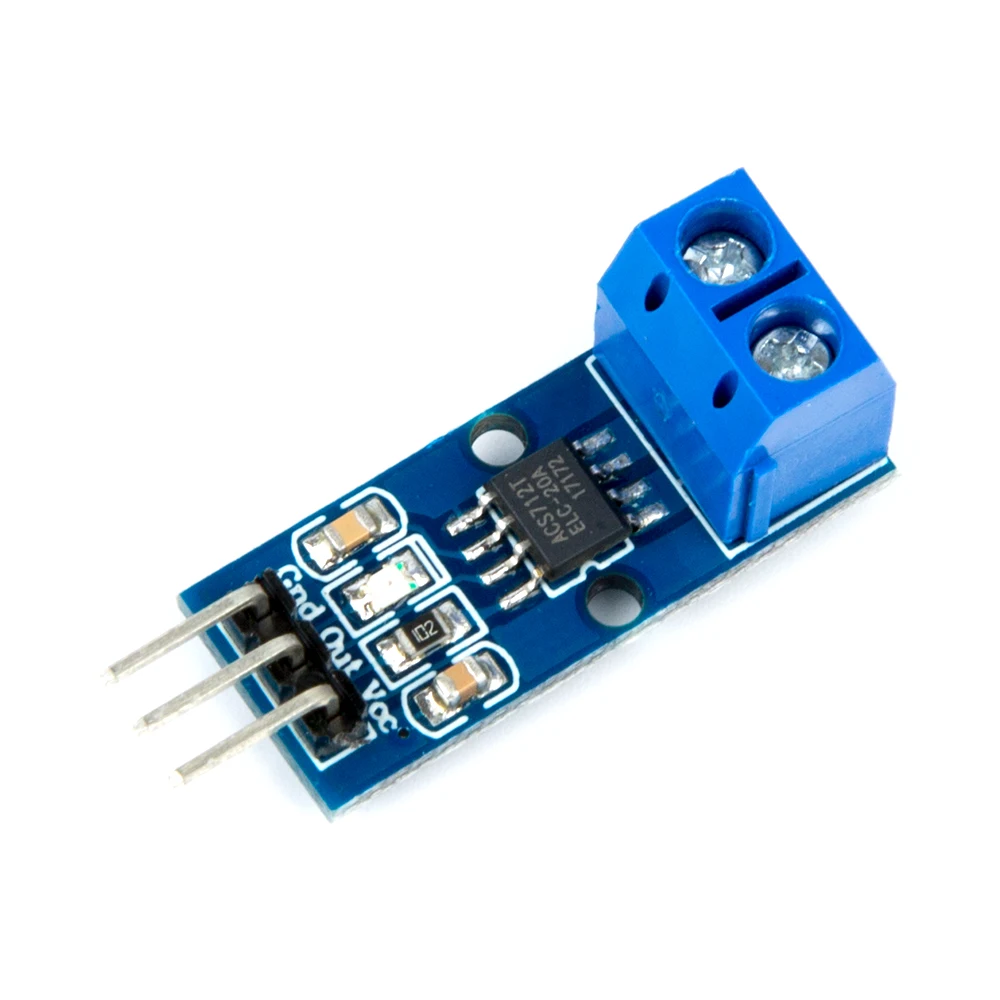 Hall Sensor 20A Range ACS712 ELC-20A Module Current Sensor Module( Bend Needle)