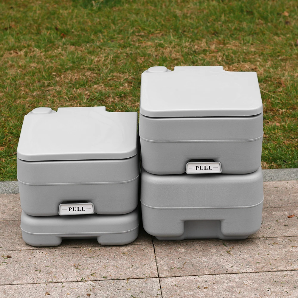 2.6/5.2Gallon Sanitary RV Toilets Set Portable Closestool for Outdoor Use 10L/20L Camping Toilet