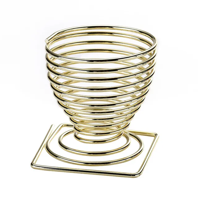 Boiled Eggs Holder Hot Products Stainless Steel Spring Wire Tray Egg Cup Kitchen Accessories