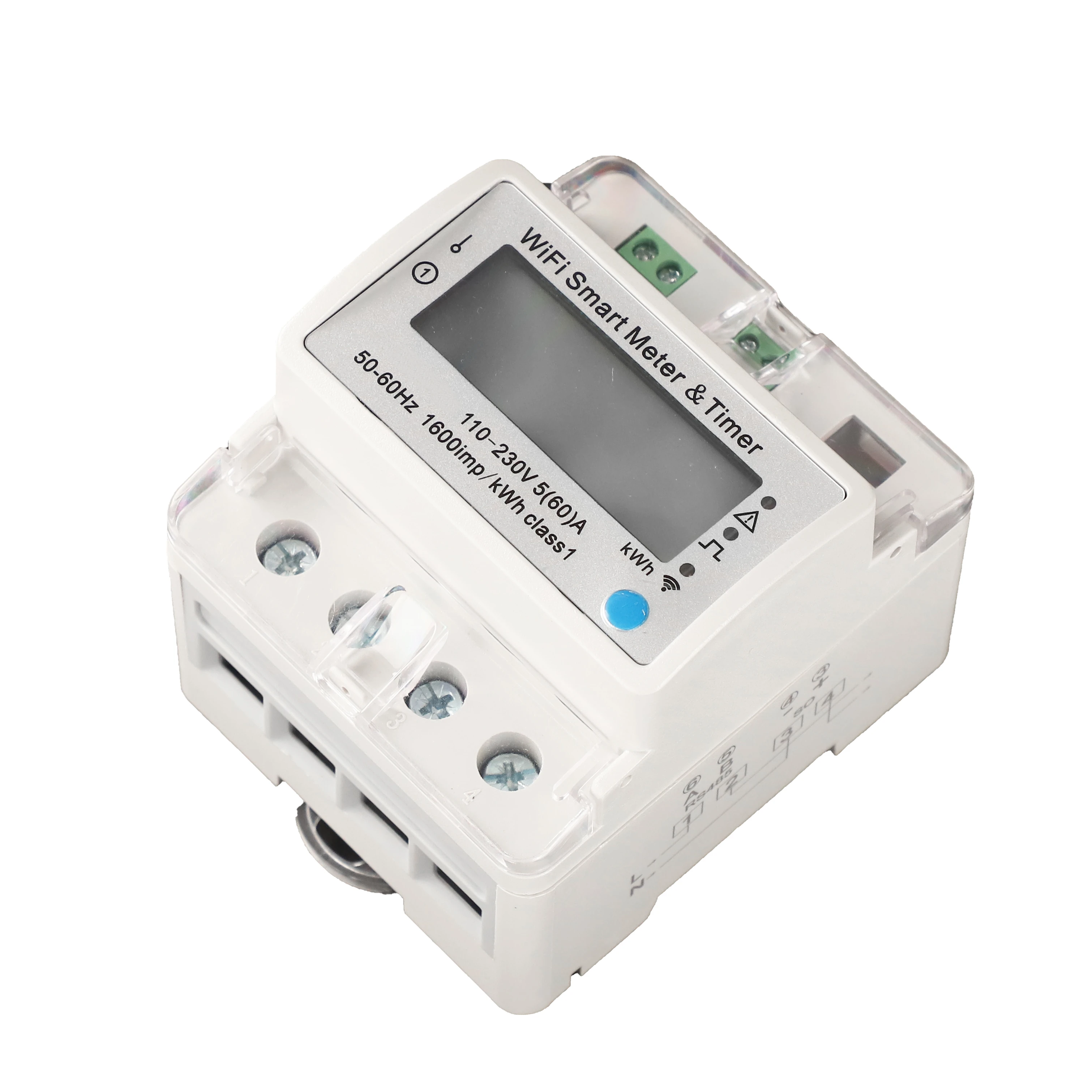 Single Phase Din Rail Wireless Smart WIFI Energy Meter Digital Electricity Meter TImer