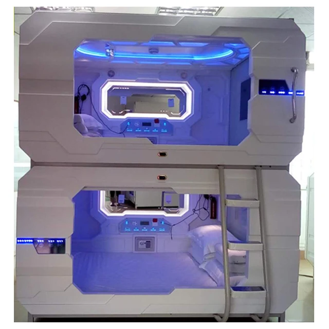 Best Selling Newest Soundproof Capsule Hotel Cabin Unique Sleeping Pod Capsule Luxury Space Sleeping Pods Made From China
