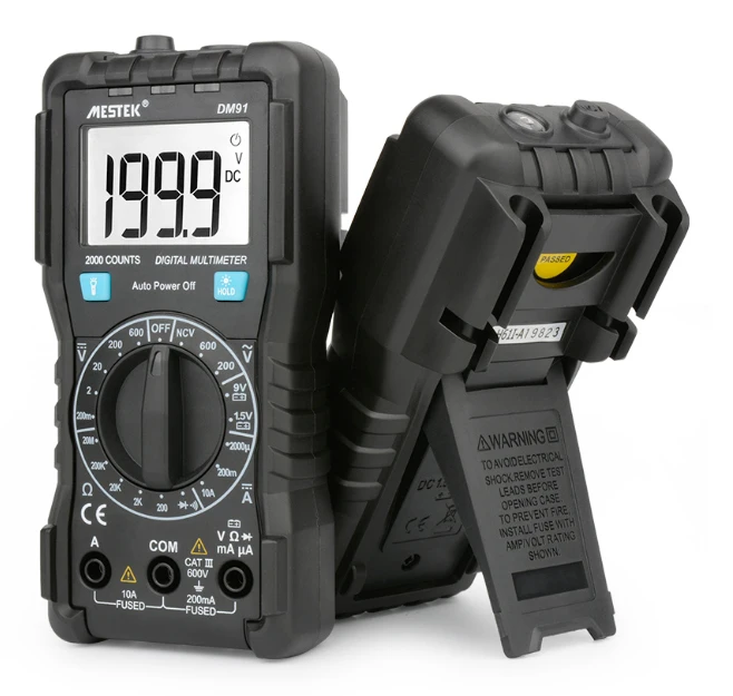 Current resistance diode test ETL 1999 Counts AC/DC Ammeter Voltmeter Multimetro Tester Multimeters Voltage Multimeter for DM91