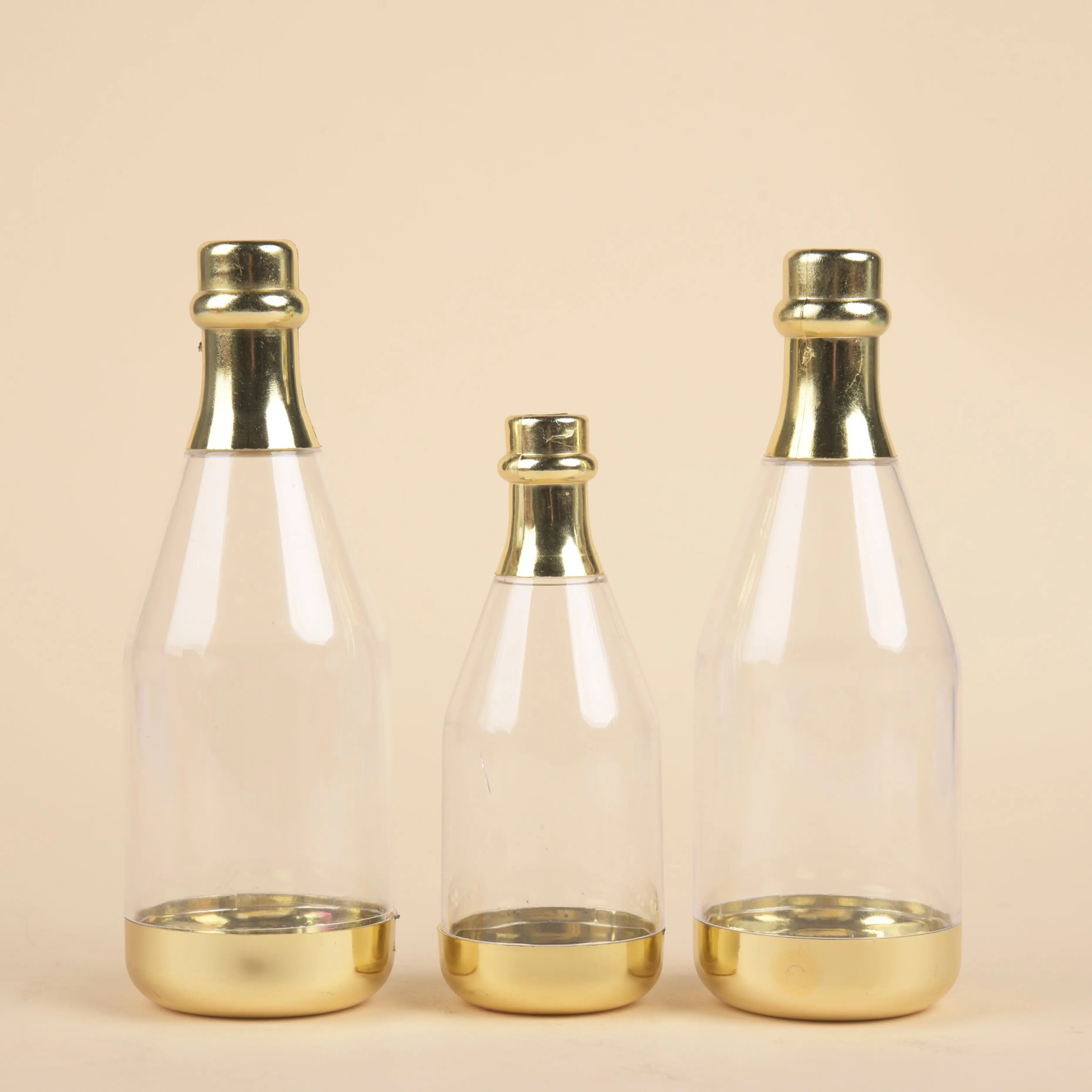 Champagne bottle Christmas candy box Transparent small wine bottle Halloween candy box Souvenir