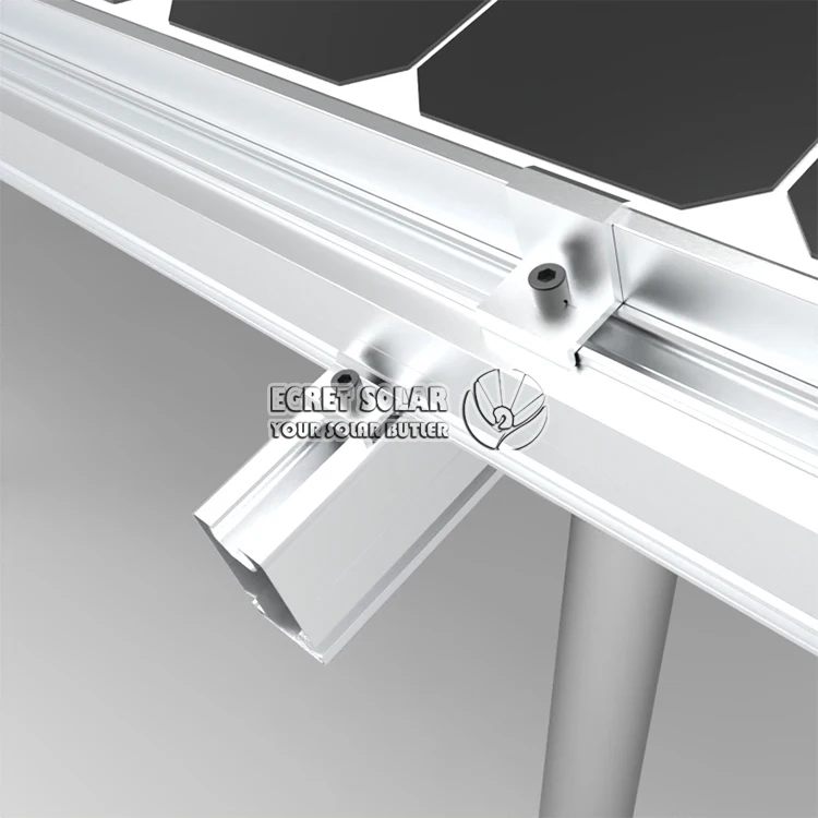 Ground Solar Energy  Bracket Pv Ground Mounting Structures System with Ground Screw