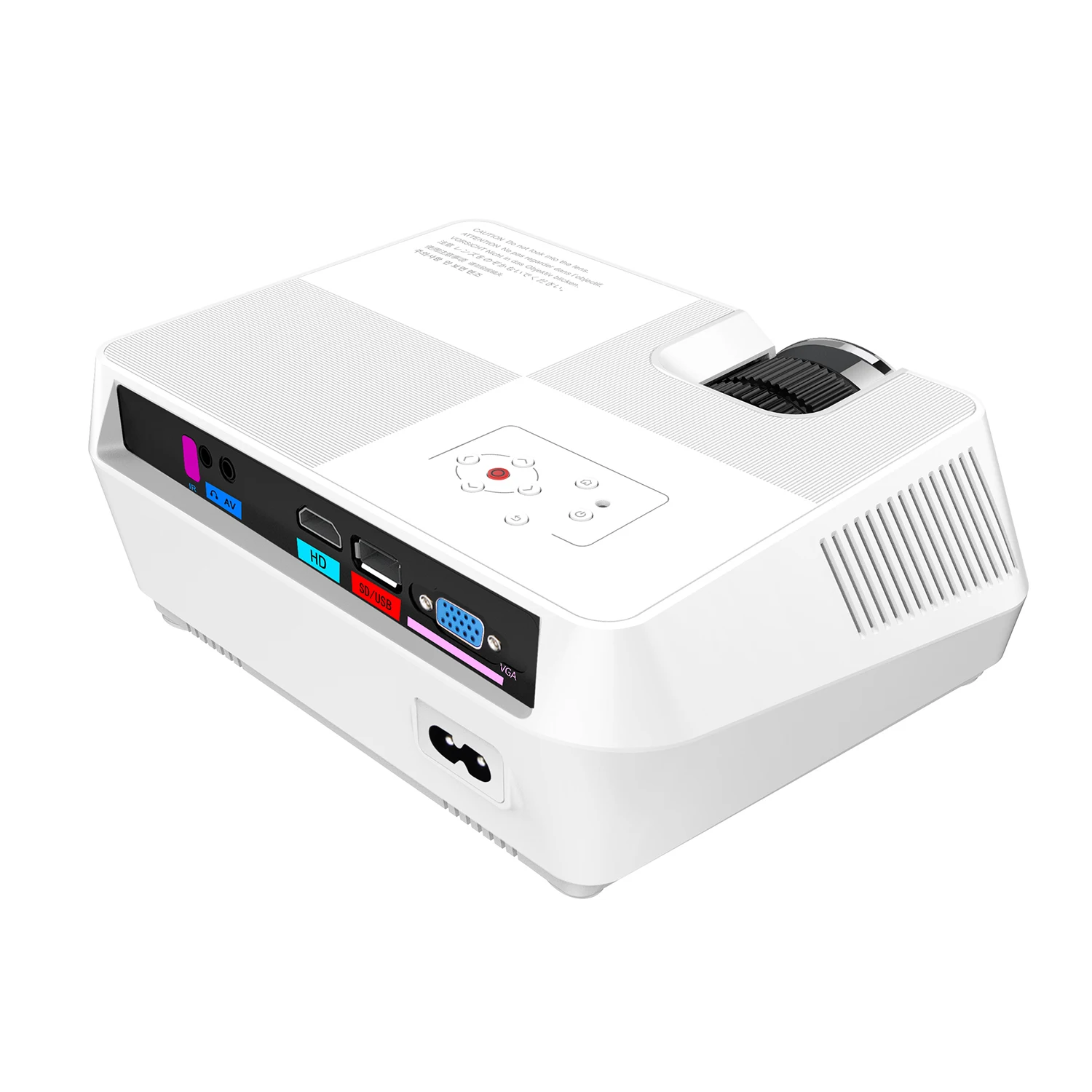 
Mini Pocket Smart Video Portable Projector S8 Movie Compatible With iPhone Android 2800 High Brightness Home Theater CE RoHS FCC 