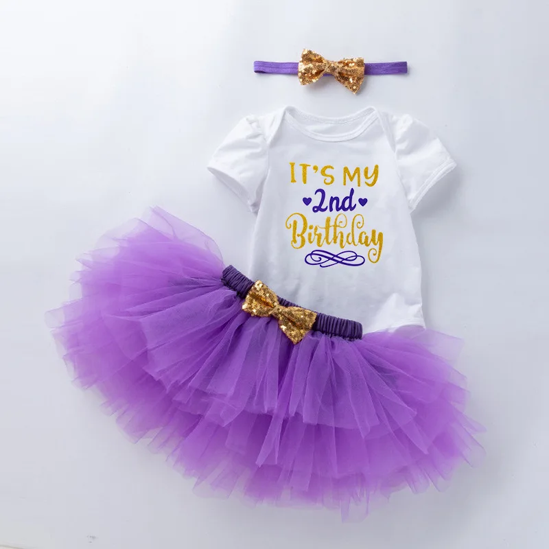 Baby Girls Half Birthday Party Romper Pink TUTU Skirt My Girl is on the Way to One Birthday Outfit infant Girl Bow Headband