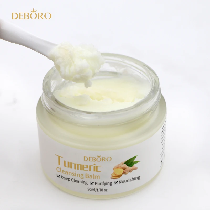 Private Label Turmeric Cleanser Balm Skincare Facial Deep Cleanser Makeup Remover Cleansing Balm