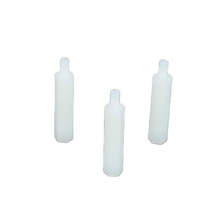 M3 M5 nylon threaded spacer Nylon round standoff  Insulated hexagonal Single Through Stud