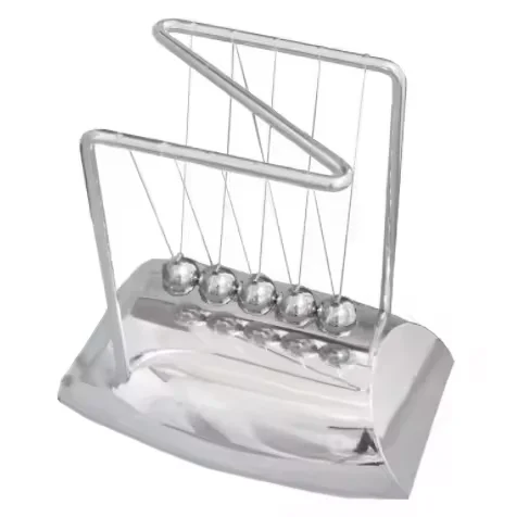 Metal Newton Cradle Balance Balls Magic Science Physics Silver Plated Newton Pendulum for office decoration Stress reducing toys