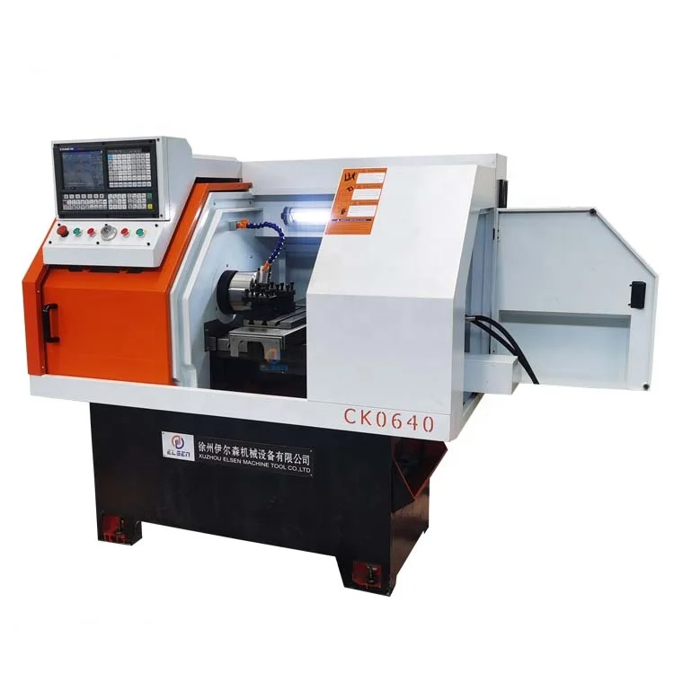 ck0640 2axis flat bed lathe small cnc lathe machine