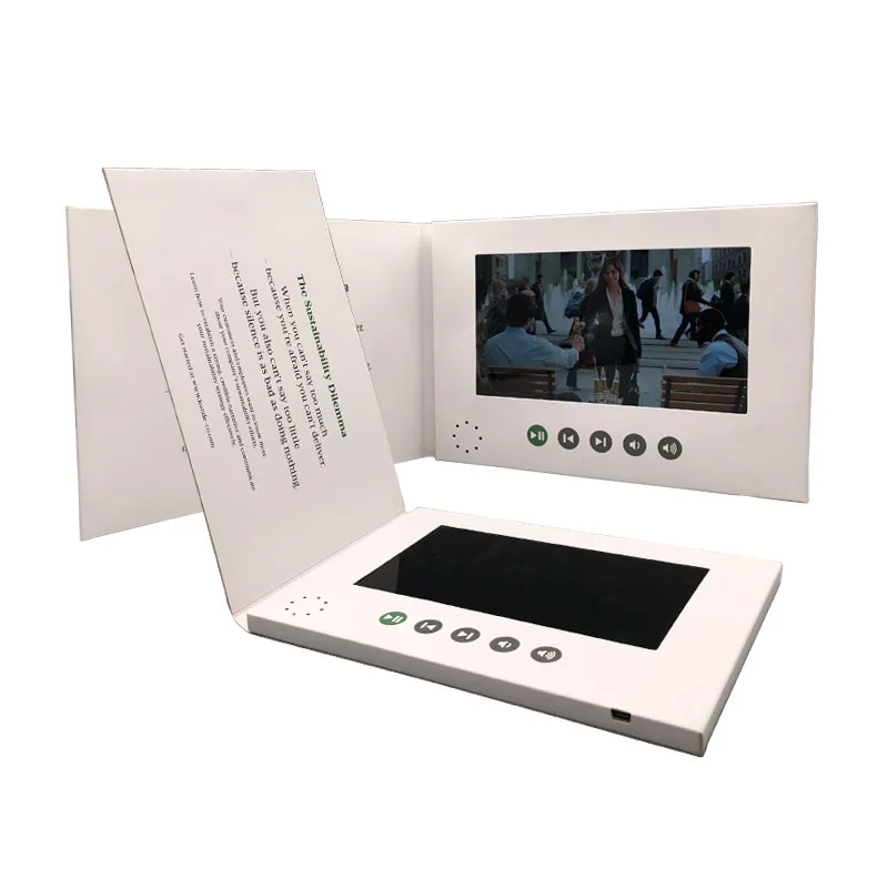 3x video download video brochure blue tooth lcd video brochure for business and advertising
