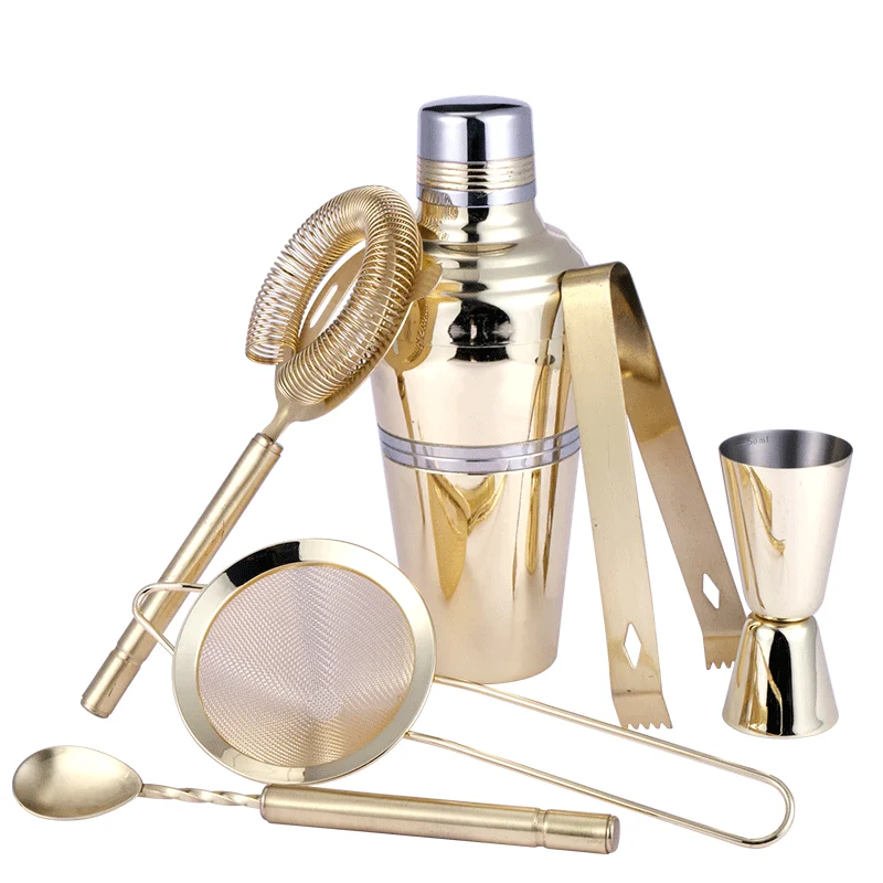 Набор для коктейлей из нержавеющей стали с подставкой