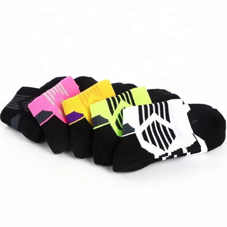 Short Crew Terry Bottom Cushion Non-Slip Super Elite Street Basketball Socks For Men