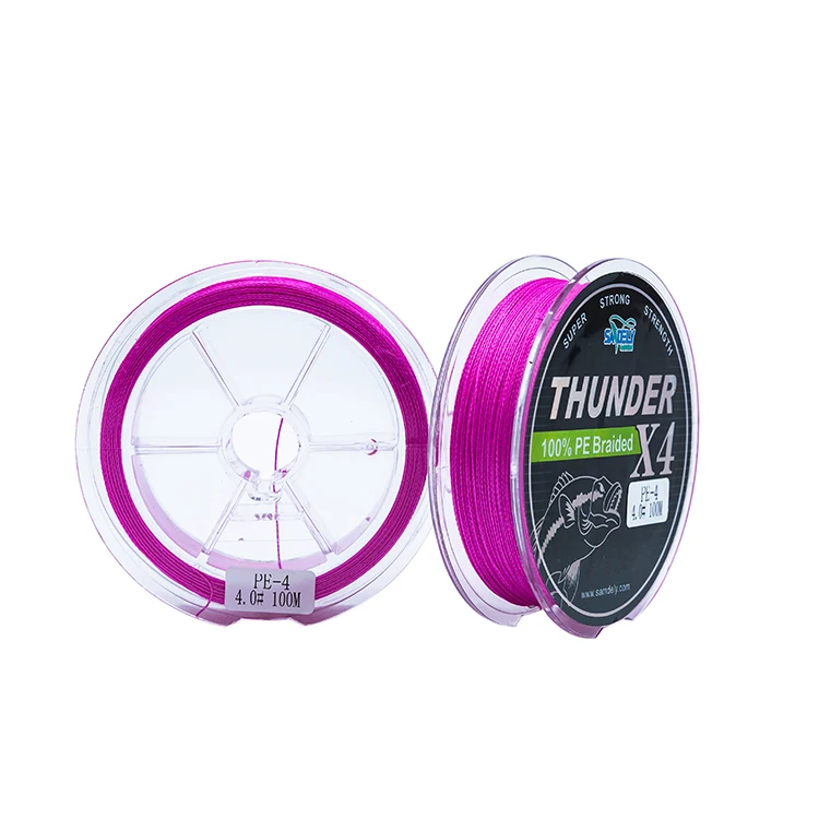 4X 10lb-100lb 100m Luminous line glows  Braided Fishing Line