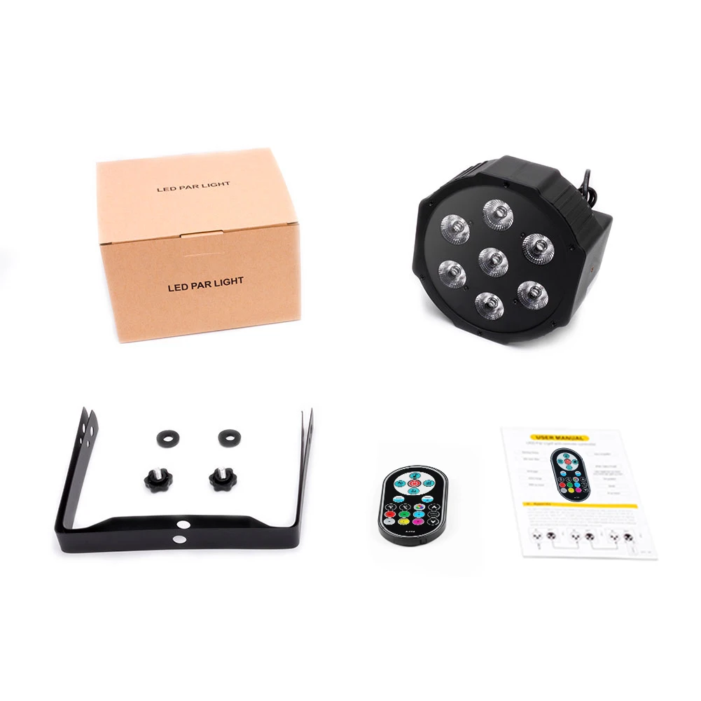 U`King 7*RGBW LED PAR For DIsco KTV Party DJ Light With Remote Control Led Stage Lights Equipment