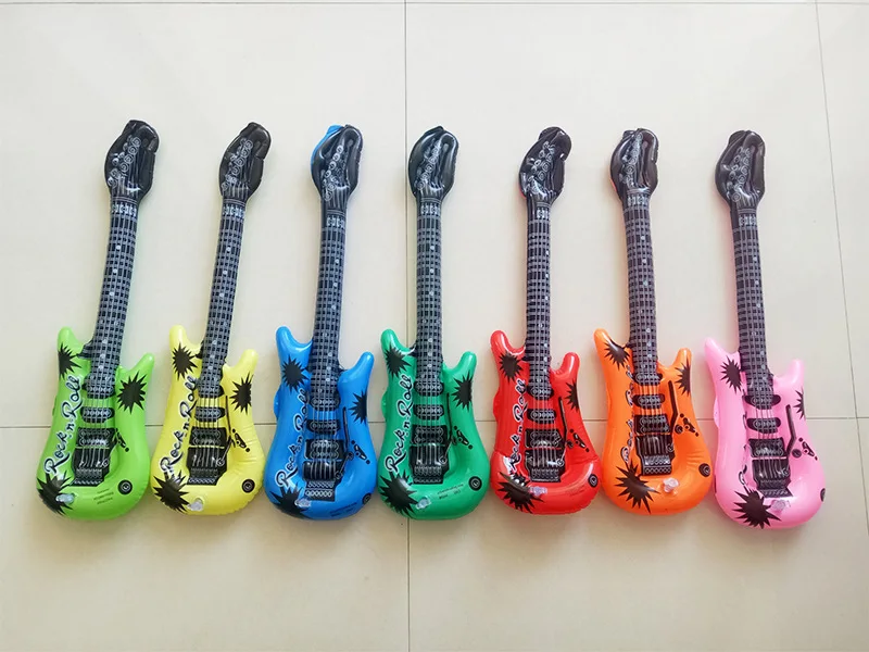 DJTSN  Classic Guitar Microphones Radio Aluminum Foil Balloon Inflatable Rock Star Toy Set Music Party Props Decoration Balloons