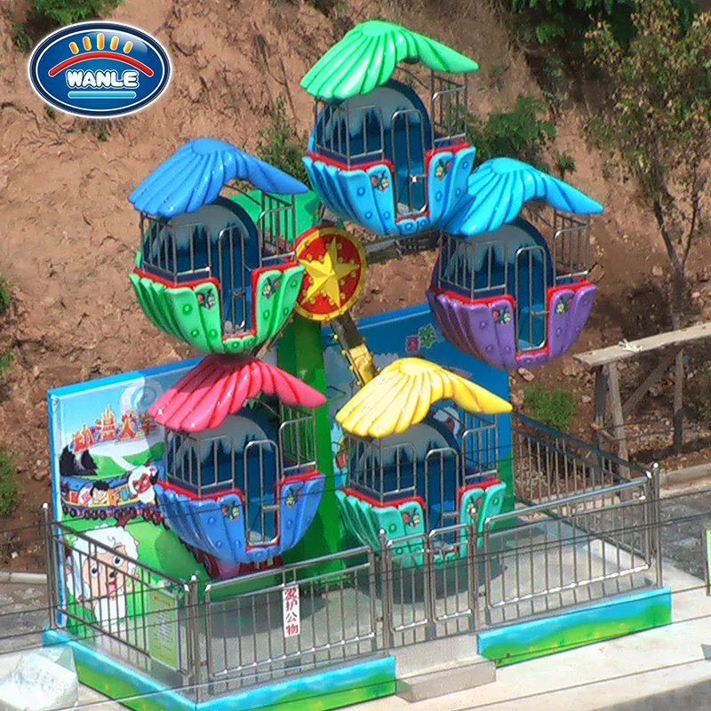Outdoor Amusement Rides Park Attraction Equipment Small Mini Ferris Wheel 5 Kids Rides for Sale