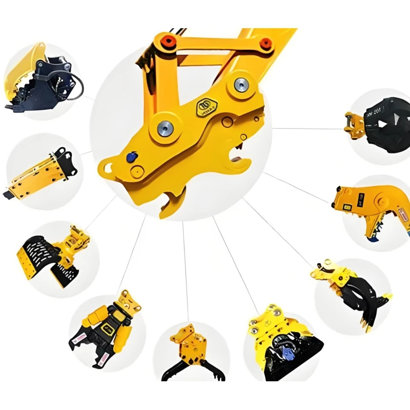 Garden New Mini Digger Mini Small Hydraulic Hole Crawler Excavators With Attachments Forks grapple