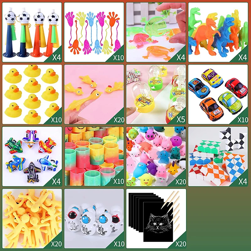 Fidget Toy Pack Party Favors Toys Assortment for Kids Carnival Prizes, Classroom Rewards,Pinata Stuffers