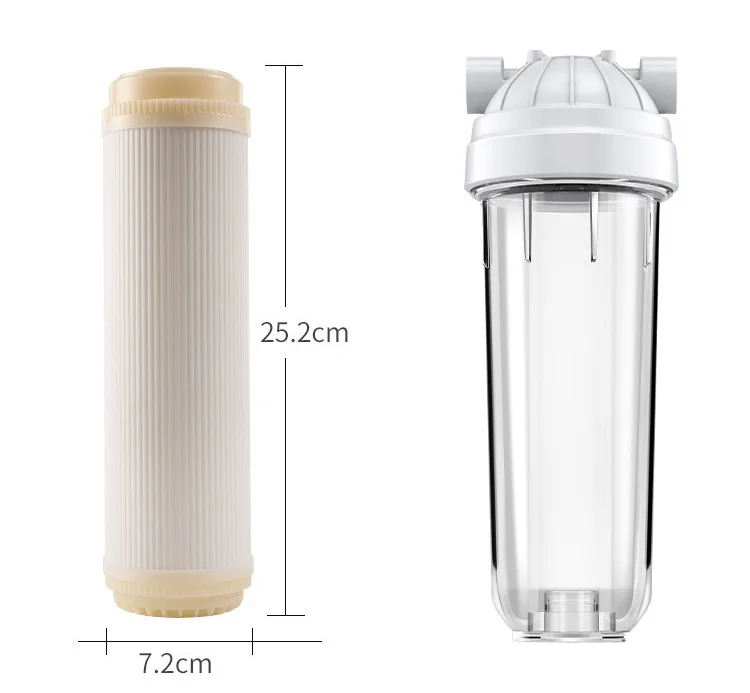 PVDF Filter 0.01 Micron 2.5x10 Inch Water Sediment Filter Cartridge Whole House UF Filter for Water Replacement Cartridge