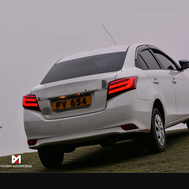 LED Tail Lamp LED Rear Light For TOYOTA VIOS 2014 RED color SmokeCar Light Assembly