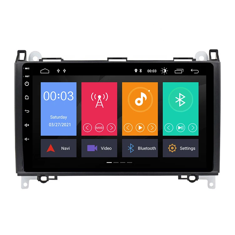 64/128GB Android 11 2 Din 9' Car Radio for Mercedes Benz B200 Sprinter W906 W639 AB Class W169 W245 Viano Vito Stereo GPS Navi