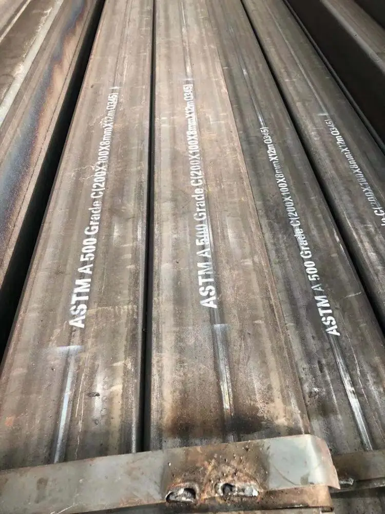 Черные стальные трубы ASTM A500 класса C Q345B Цена за штуку