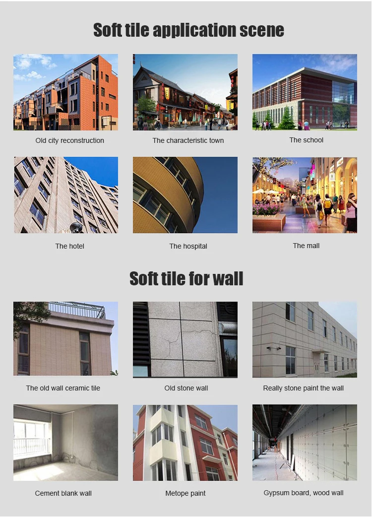 Building Decorative Material Outside Wall Cladding Tiles Flexible Wall Tiles